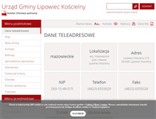 Tablet Screenshot of bip.lipowieckoscielny.pl